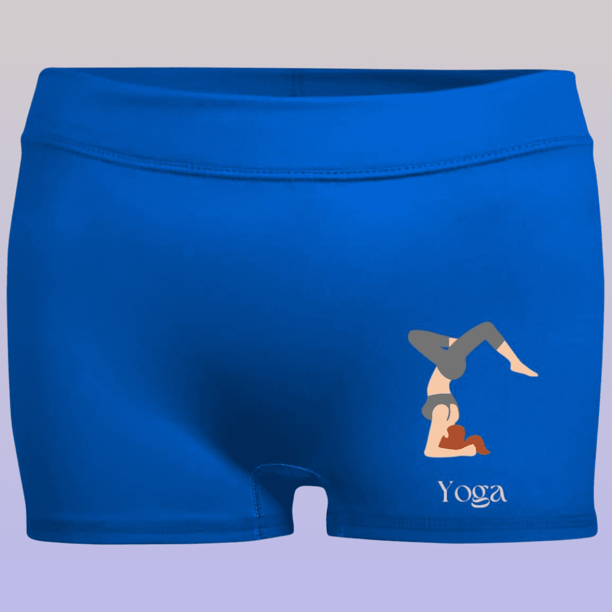 Women's Royal Yoga Pose Moisture-Wicking Shorts