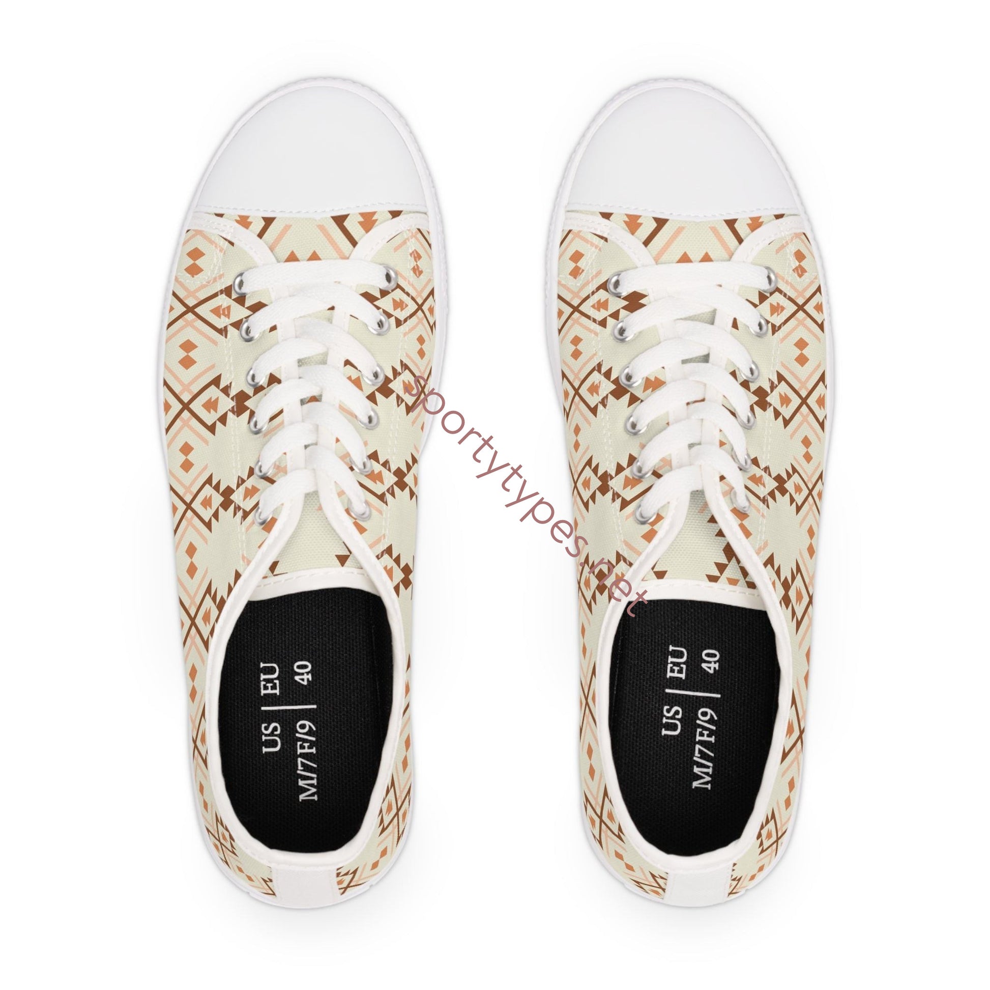 Women's Aztec Low Top Canvas Sneakers