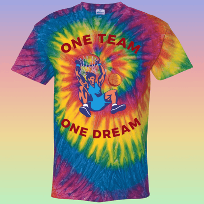 Youth Multicolored Basketball Fan Tie Dye T-Shirt