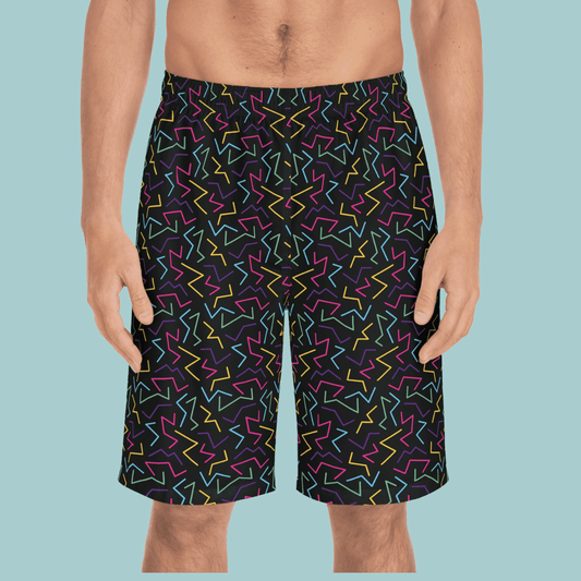 Colored Zig Zag Board Shorts