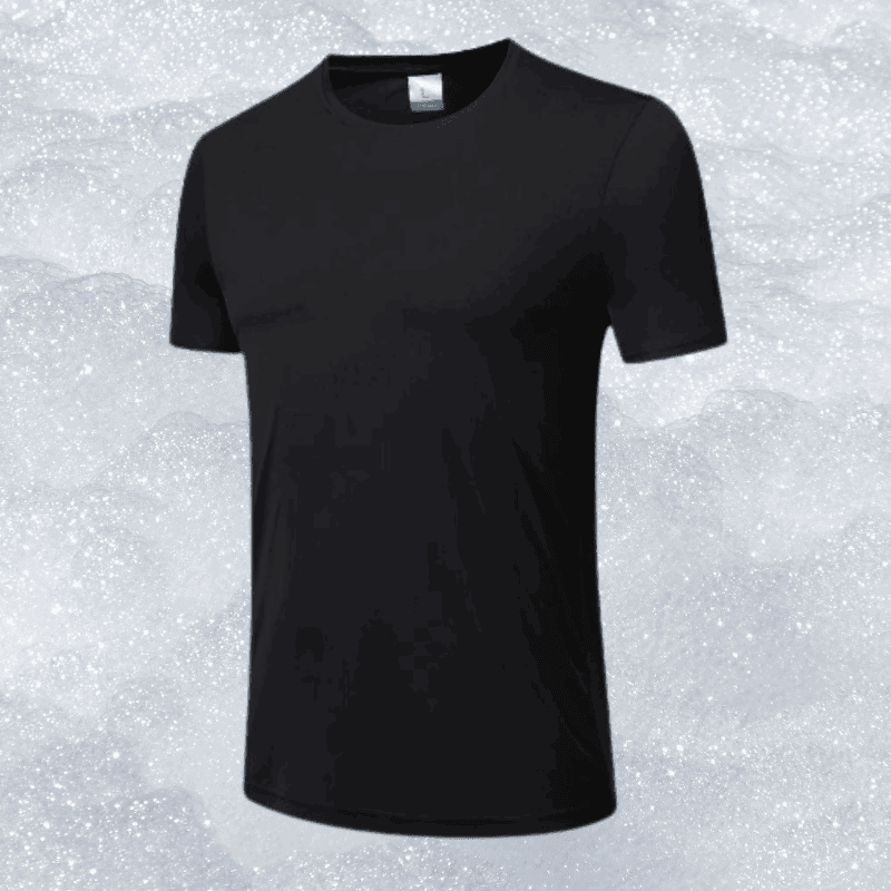 Black Quick Dry Fitness T-Shirt