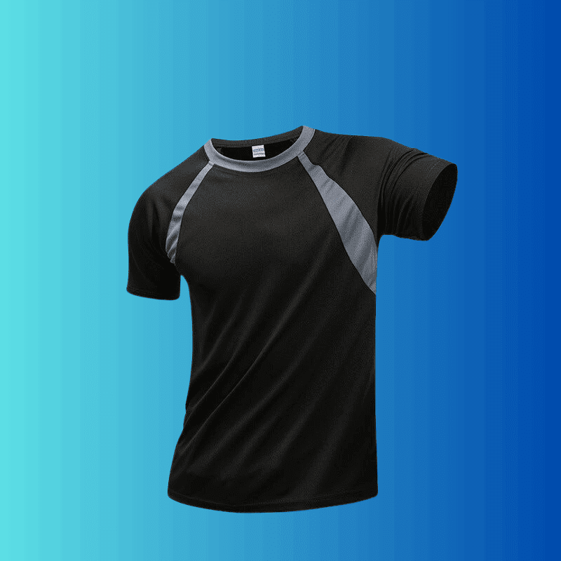 Men's Black Quick Dry Fitness T-Shirt