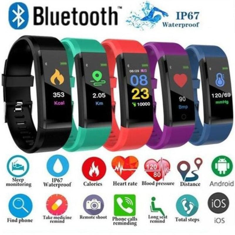 Smart Bracelet With Bluetooth Fitness Tracker