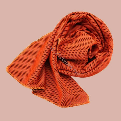 Orange Microfiber Sports Towel