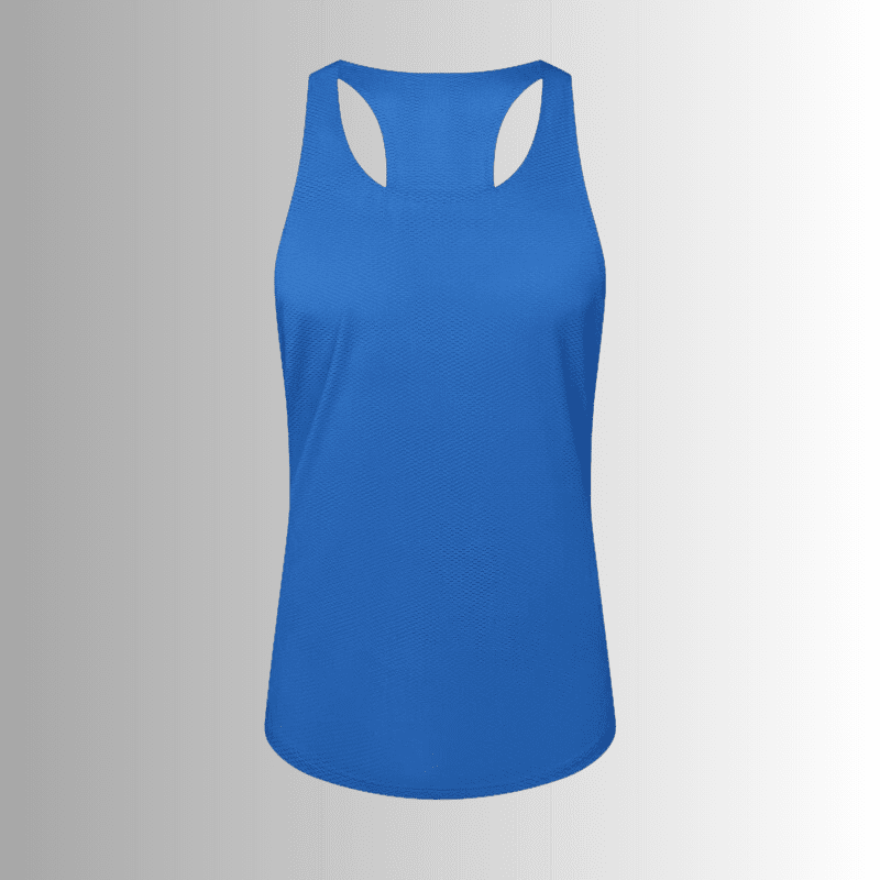 Men's And Women's Lake Blue Quick-drying Tank Top