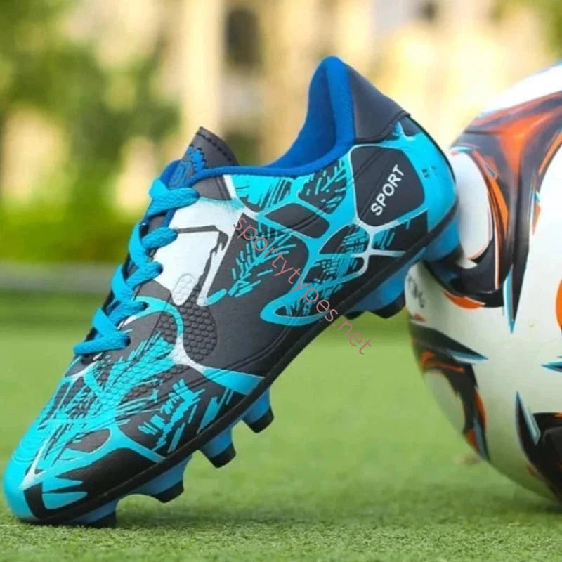 Blue Men's Soccer Boots