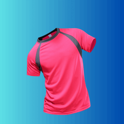 Men's Rose Red Quick Dry Fitness T-Shirt