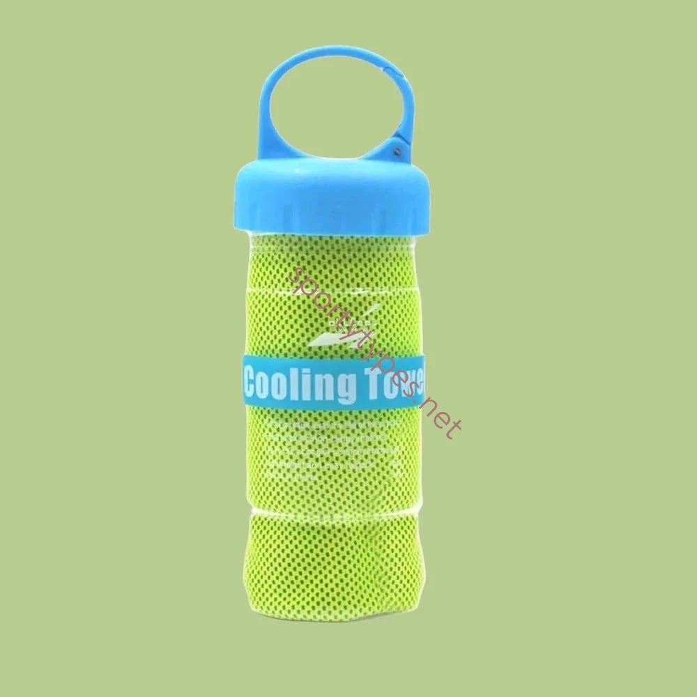 Green Microfiber Sports Towel