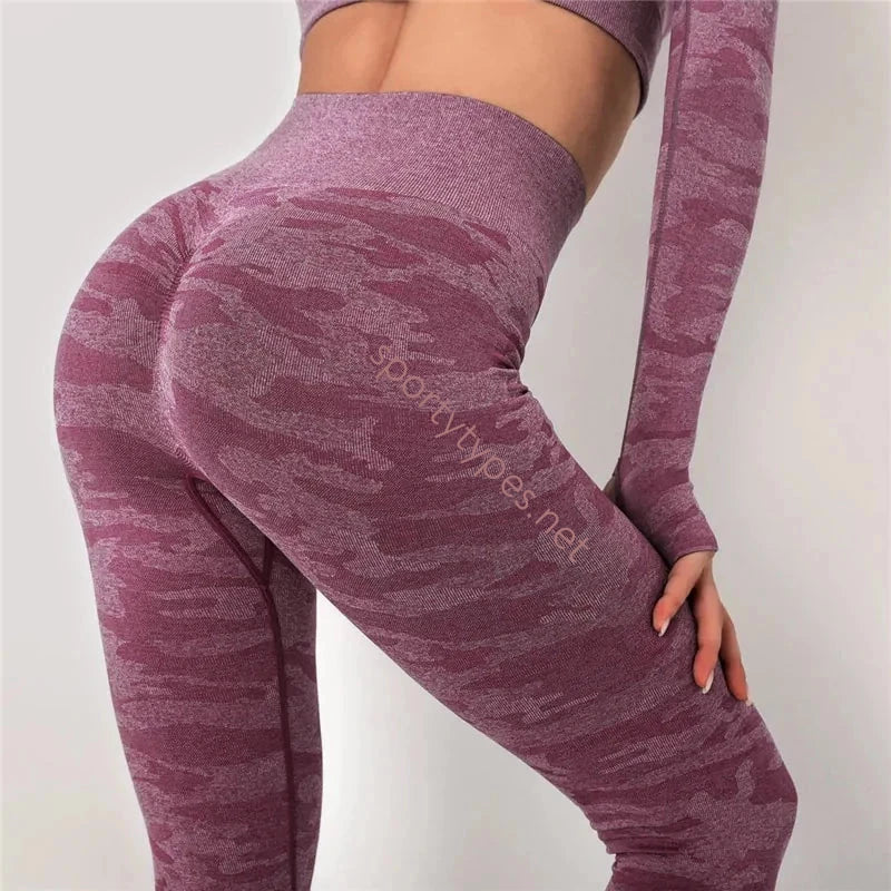 Wine Red Women's Sports Leggings