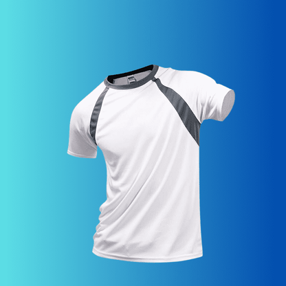 Men's White Quick Dry Fitness T-Shirt